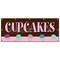 Signmission Cupcakes Banner Heavy Duty 13 Oz Vinyl with Grommets Single Sided B-120 Cupcakes - alternate 1